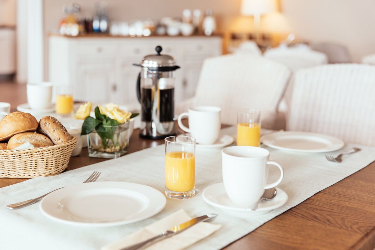 Frühstücken an der Ostsee